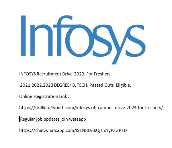 https://skillinfo4youth.com/infosys-off-campus-drive-2023-for-freshers/
